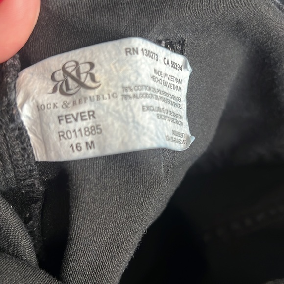 Rock & Republic Denim Rx Leggings | Black | A13 - Picture 7 of 9